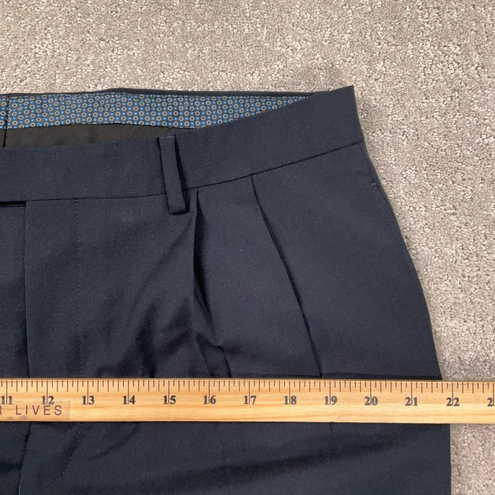 Lauren Ralph Lauren Dress Pants Men 34W 32L Navy Blue High Performance Wool